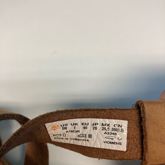 TIMBERLAND Sz 9.5 Malibu Waves Double Strap Leather  Sandals - Picture 8 of 15